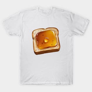 Honey Bee Toast Coffee Bread Sandwich Vintage Beekeeper Yummy Kawaii Retro T-Shirt